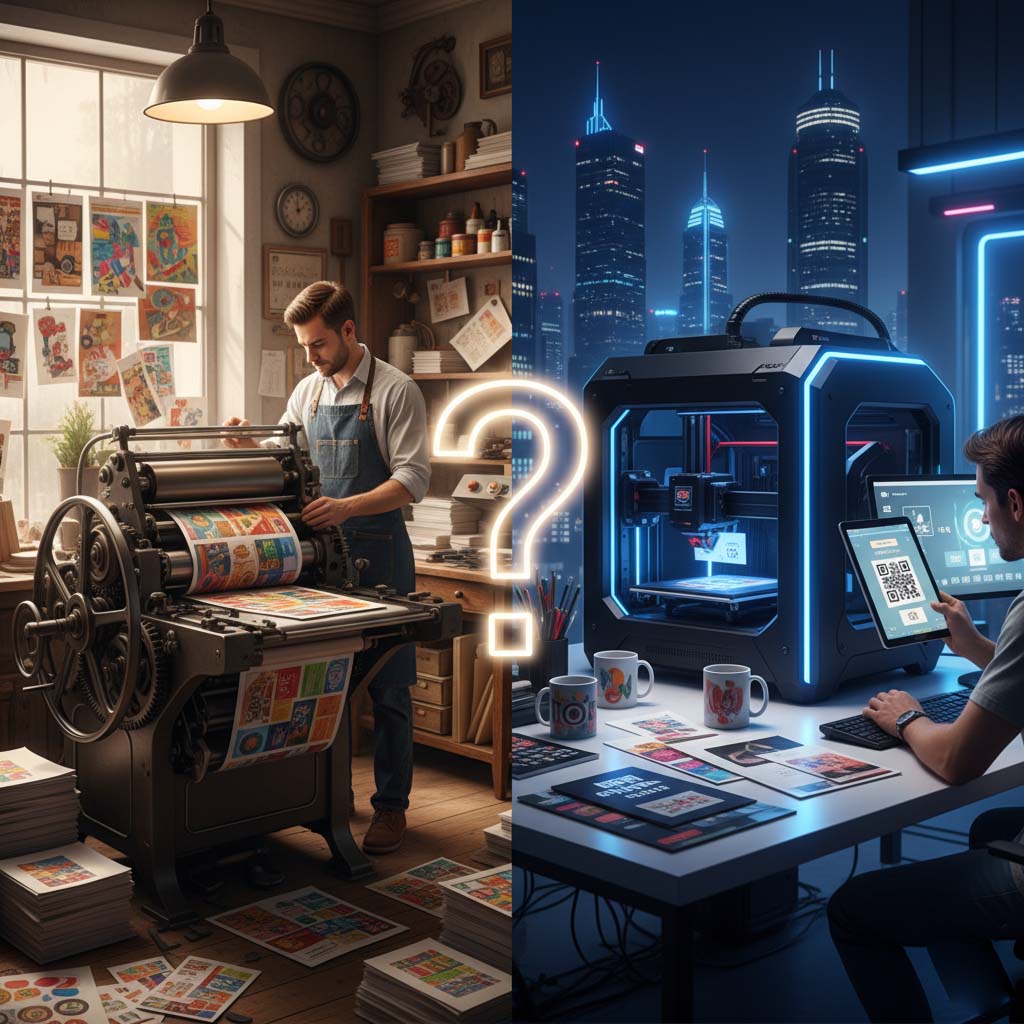 چاپ افست در برابر چاپ دیجیتال: تفاوت‌ها و انتخاب.